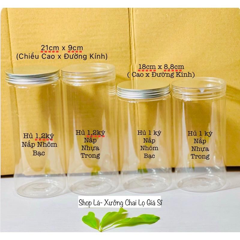HỦ NHỰA TRẮNG TRONG 1200gram(1,2ký)/1000gram(1ký)-MÀU TRONG- Nhựa Cao Cấp-Chiết mỹ phẩm-Đựng Thực Phẩm-Gia Vị-Hàng Đẹp Nhựa Nhựa Thức ăn