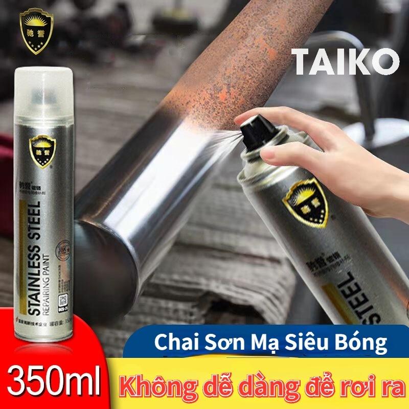 Sơn Bạc Mạ Crom Sơn Xịt Phủ Sáng Bóng 350ml Chai Sơn Mạ Siêu Bóng Làm Mới Ô tô Xe Máy, Vật Dụng Trang Trí