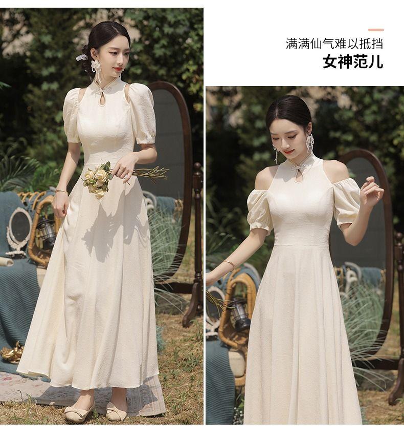 Product Introduction of Elegant Champagne Bridesmaid Dresses for 2025 Unique and Stylish Sisterhood Dresses for Spring Autumn Summer 20