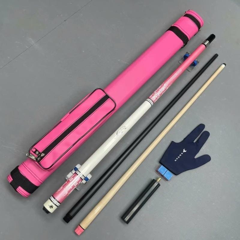 Cơ bida hồng full carbon blackpink (Tặng kèm nối combo bao da , phụ kiện) Cơ bi-a hồng Carbon hồng