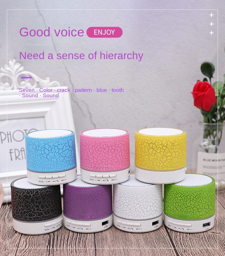 Product Introduction of Audio Bluetooth Retak Mini, Ketibaan Baru, Mudah Alih, Subwufer Kad, Luminous LED, Pembesar Suara Wayarles, Hebat sebagai Hadiah Wireless Speaker 0
