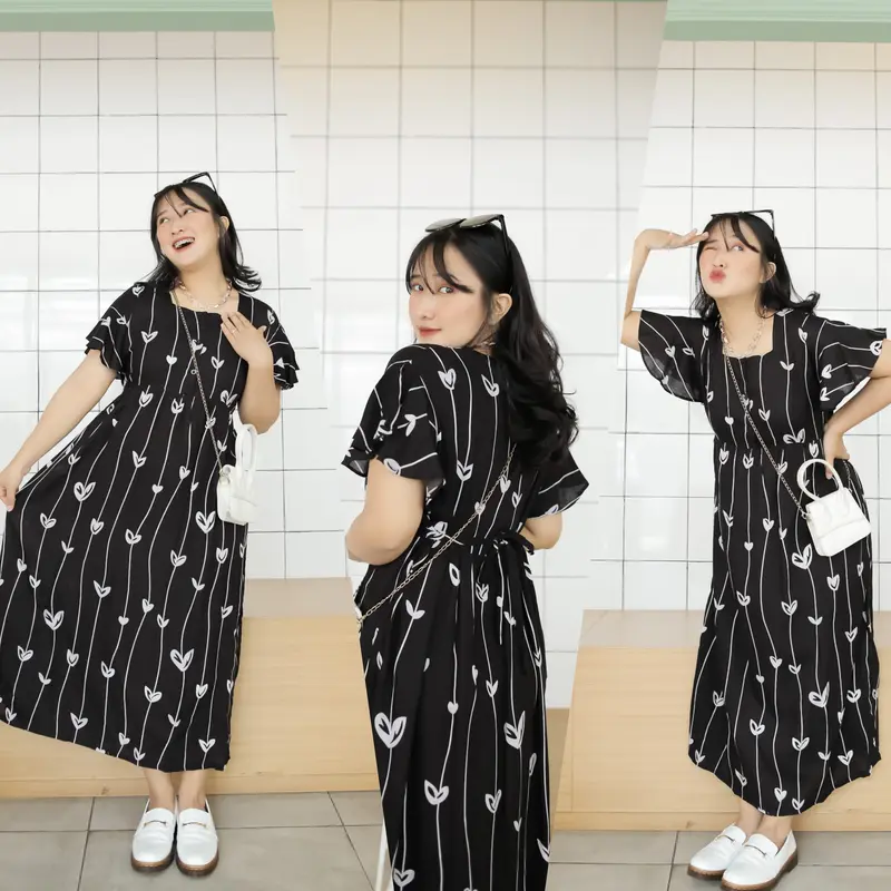 Mesya Dress LD 120 standar & LD 140 jumbo / Daster Busui Rayon 7