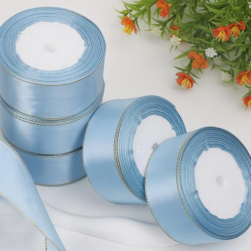 Glitter Trim Ribbon (5 Rolls), Decorative Ribbon for Wedding Party, DIY Gift Wrapping Supplies for Home & Office, School Supplies