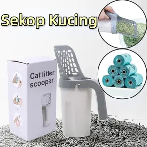 Serokan Pasir Pup Kotoran Kucing/Litter Scoop/ Sekop Kucing/Set Sendok Kotoran Kucing All-in-One BaruSendok Kotoran Kucing SetSendok Kotoran Kucing