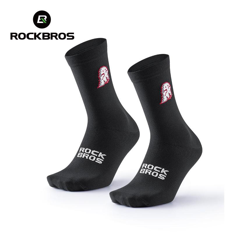 Vớ Đạp Xe, ROCKBROS, Vớ Thấm Mồ Hôi, Nhanh Khô, Độ Đàn Hồi Cao, Thoáng Khí, Thích Hợp Cho Thể Thao Và Chạy Bộ Tất Nam