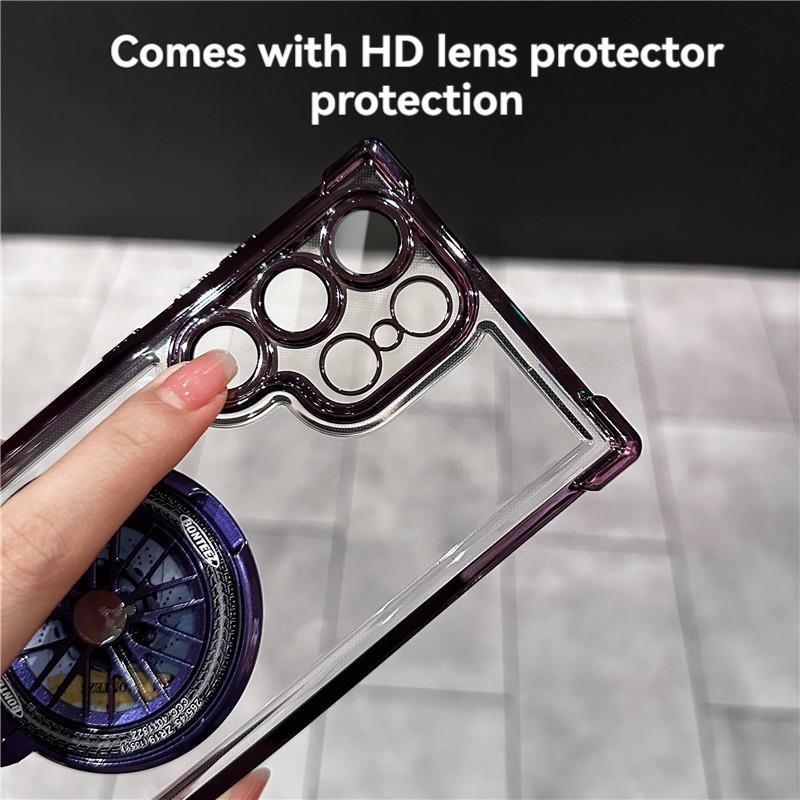 Product Introduction of Rotating Gyro Bracket Phone Case, Anti-drop Phone Protective Cover, Phone Accessories Compatible with Samsung Galaxy S24 S23 S22 Plus Ultra 6