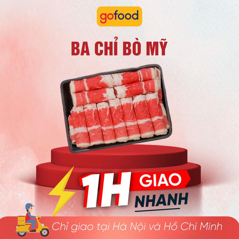 SHIP HOẢ TỐC HN - HCM THỊT BA CHỈ BÒ MỸ - Short Plate Black Angus