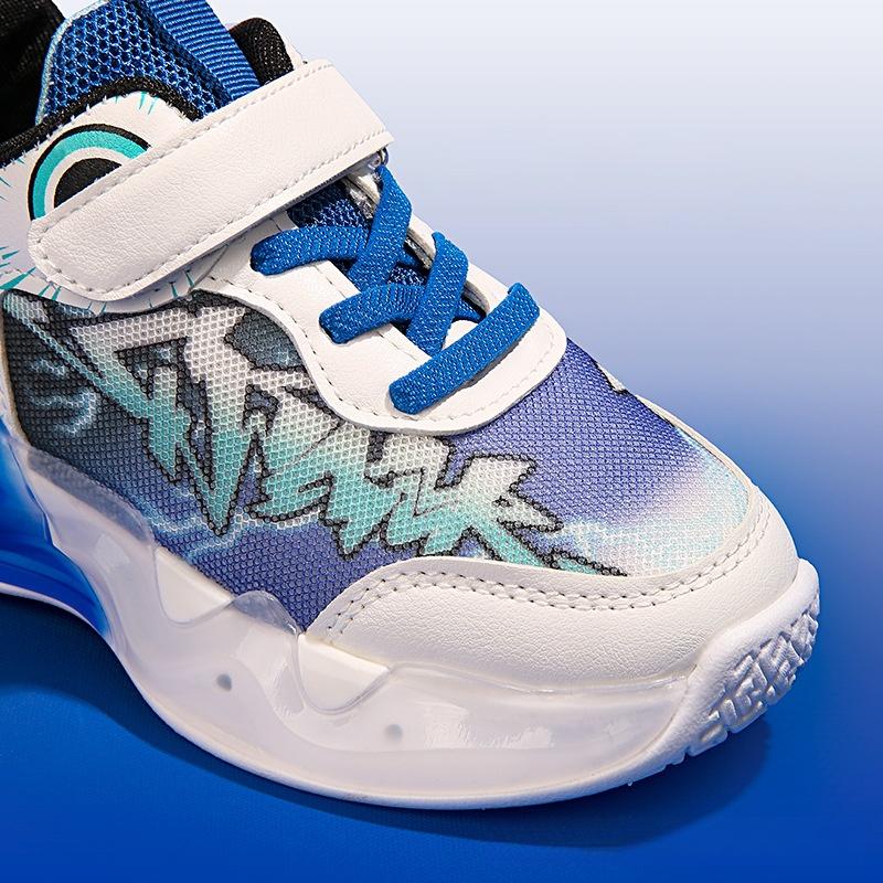 Product Introduction of Boys Running Shoes Spring and Autumn New LED Light Breathable Mesh Basketball Sneaker Luminous Leisure Light Shoes 14