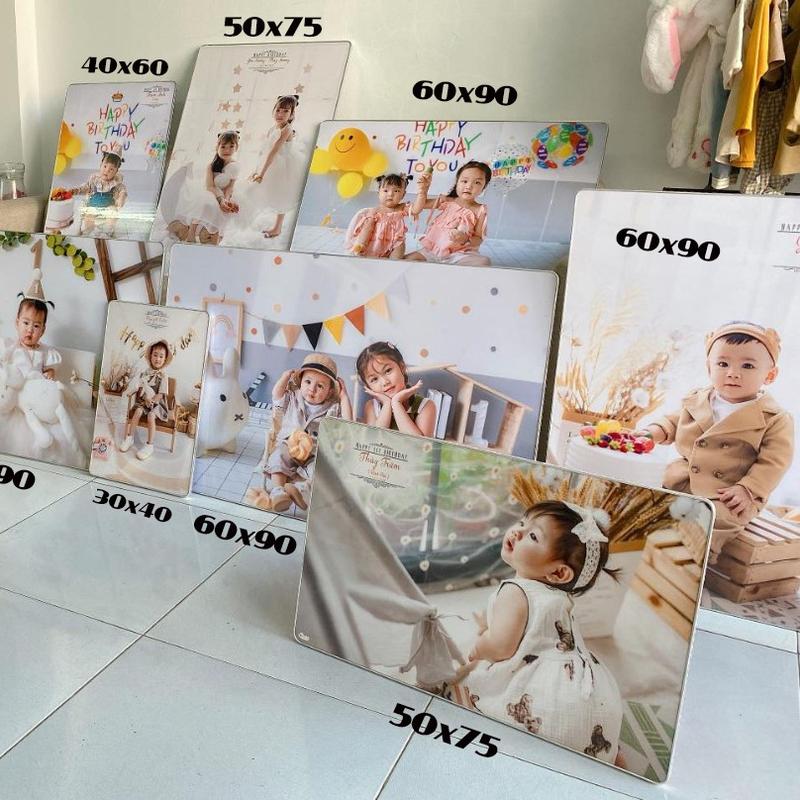 Khung ảnh 60x90 miễn phí in ảnh. Loại tráng gương treo tường trang trí, ảnh cổnng cưới, ảnh sinh nhật thôi nôi, làm quà tặng bạn bè người thân Decor Khung Tranh Decor Phòng