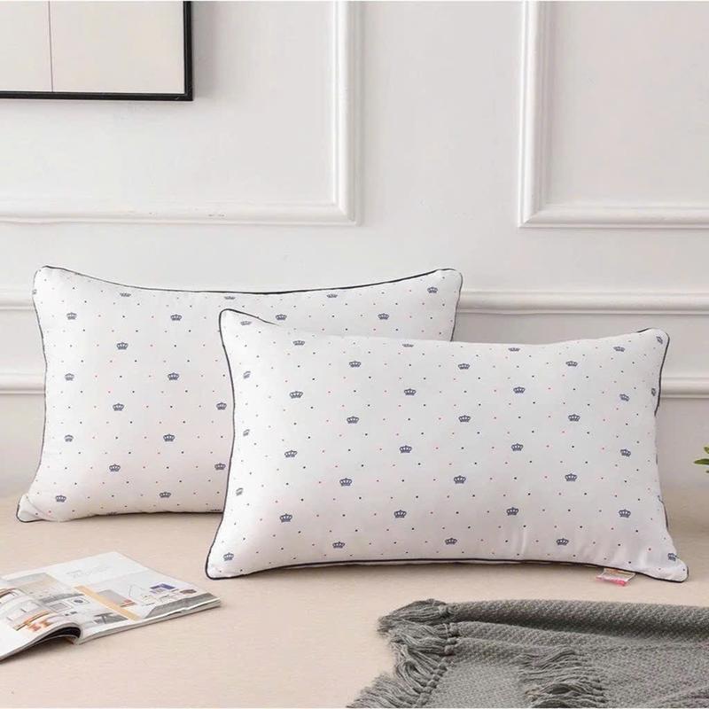 Combo 2 ruột gối bông gòn VANNDA BEDDING hoạ tiết vương miện kích thước 45x65cm - hỗ trợ theo yêu cầu
