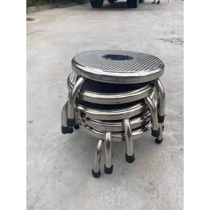 Combo 2 ￼Ghế thấp inox, ghế ngồi xổm, ghế nhặt rau đa năng 2