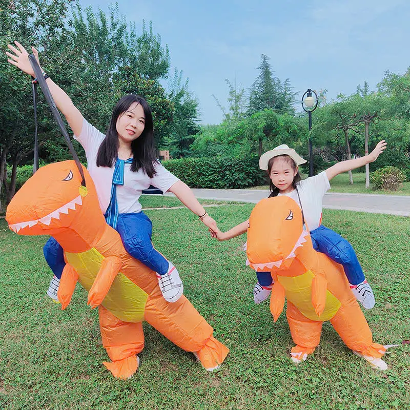 Khủng long bơm hơi cho bé vui nhộn Mascot trang phục động vật khủng long Halloween 6