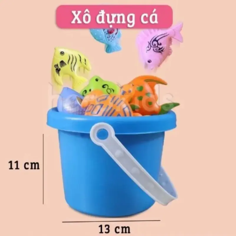 Đồ Chơi Phao Câu Cá Cho Bé Nam Châm 42 Chi Tiết Tặng Kèm Đồ Bơm Tay - Bộ Câu Cá Giải Trí Cho Bé 6