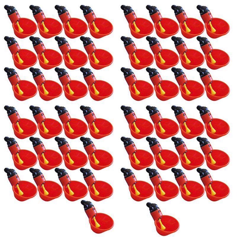 Product Introduction of Auto Chicken Waterer Cups Chick Drinker Bowl Automatic Filling for Chicken 50PCS 0