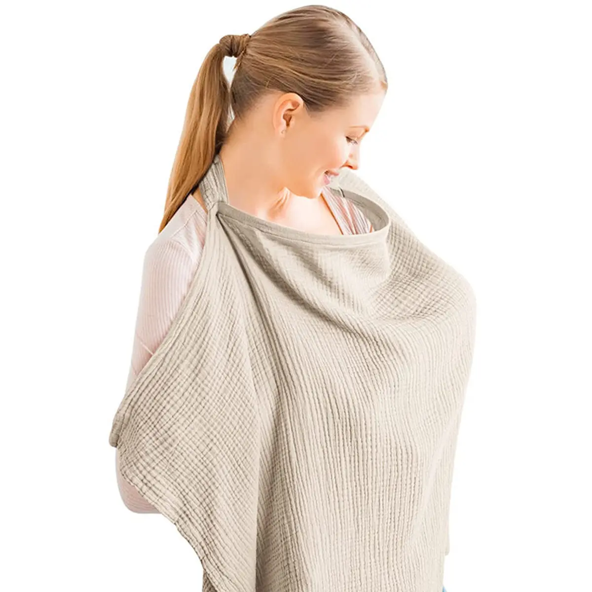 Cotton Breathable Breastfeeding Cover Mother Outdoor Nurse Cloth Adjustable Privacy Breastfeeding Apron Baby Feeding Nursing