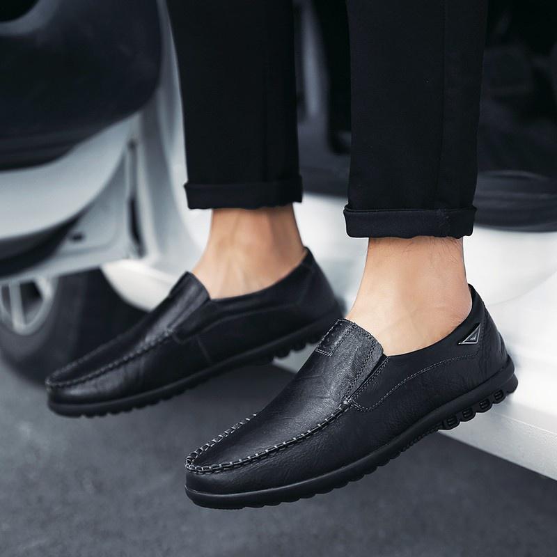 Giày Da Bò Thật Cho Nam, Giày Thời Trang Thường Ngày, Cao Su Chống Trượt Shoes 6