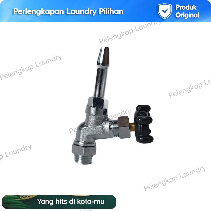 Kran Kepala Setrika Uap Boiler Kran Pembuangan + Nepel 0