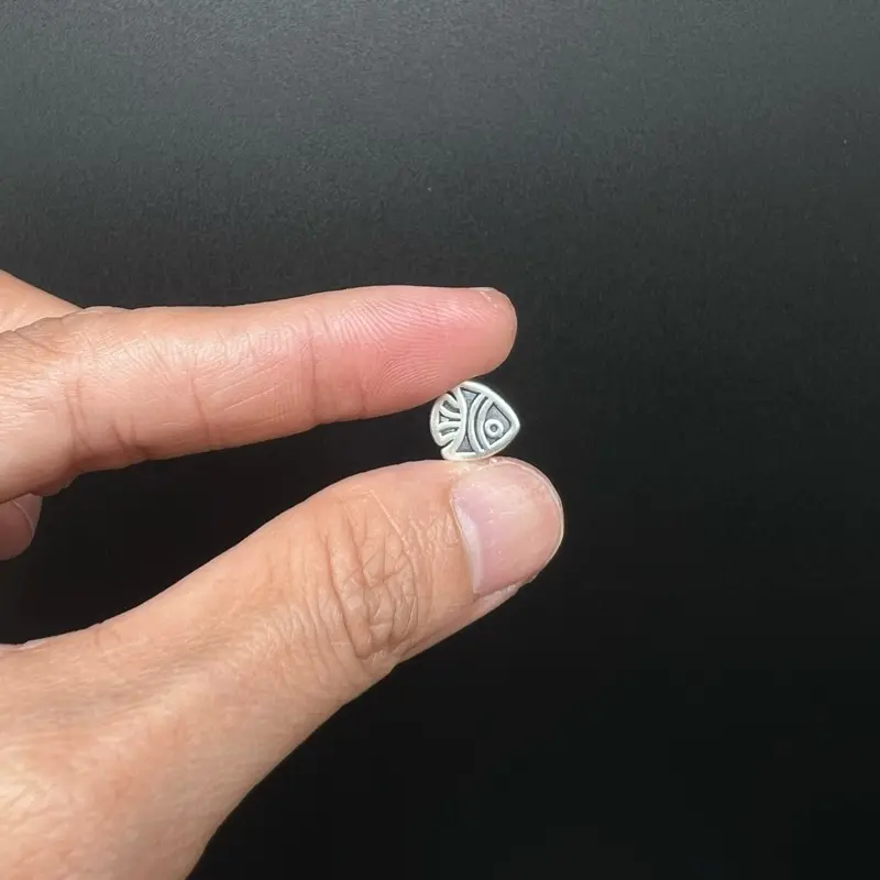Charm con cá ( bạc 999 ) thịnh vượng, tài lộc, may mắn ( size 9.7 x 9.3 x 5.8mm ). Phụ kiện