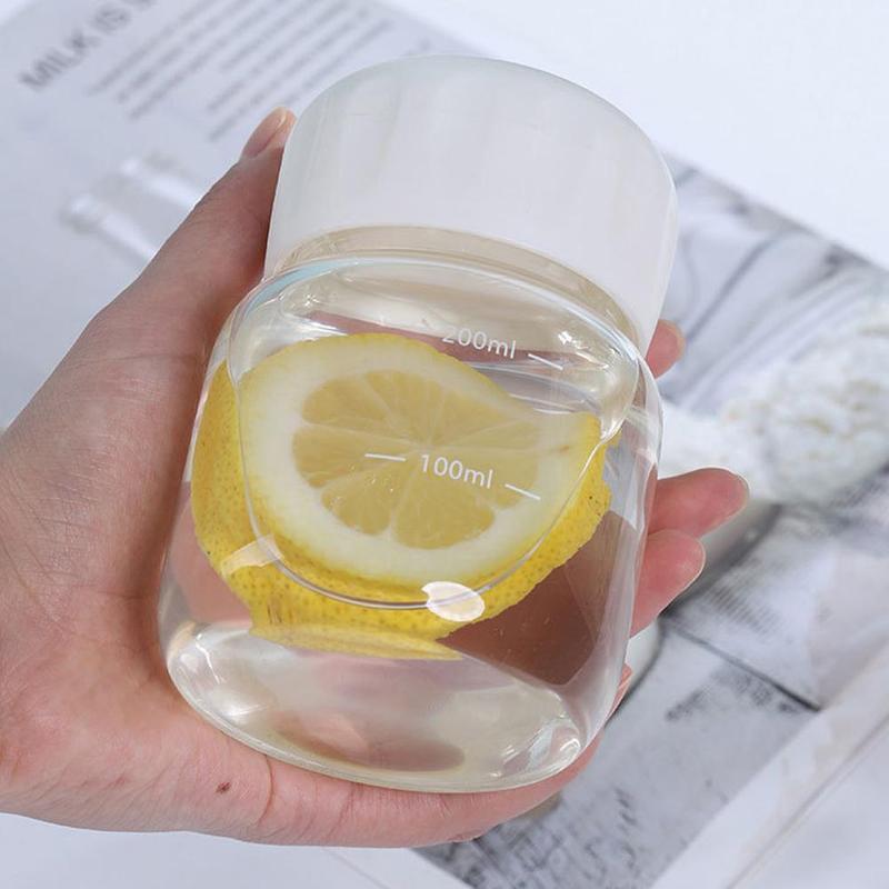 Product Introduction of Bình Nước Thủy Tinh, Dung Tích 300ml, Có Tay Áo Cốc Và Nắp, Cầm Tay Cho Gia Đình, Thích Hợp Cho Bữa Sáng, Cà Phê, Nước Ép, Sữa, R0S8 31