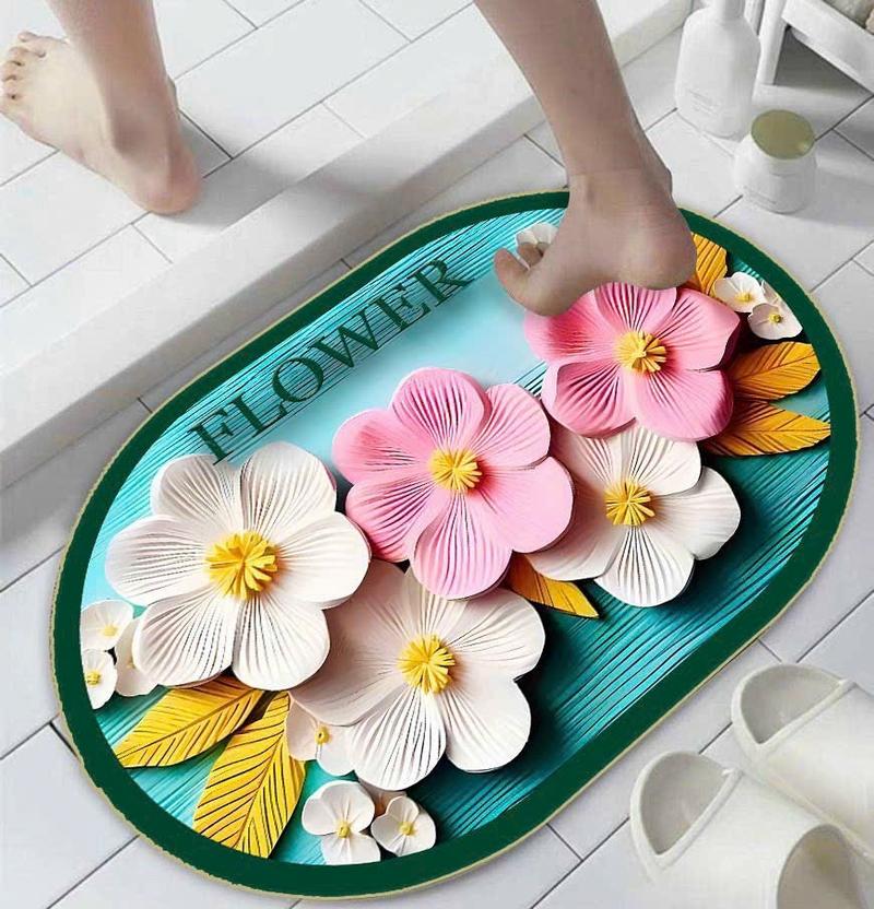 Product Introduction of COMBO 6 chiếc thảm lau chân hình hoạ tiếc hoa 5D .40x60 ( 6 HÌNH HOẠ TIẾT HOA NGẪU NHIÊN ) 11