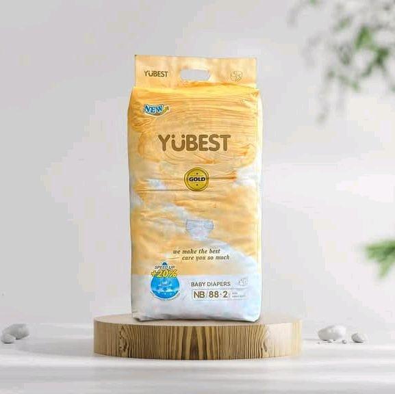 Combo 100 miếng tã dán Yubest Gold chất mềm mại dành cho bé da nhạy cảm tã bỉm quần 100 miếng