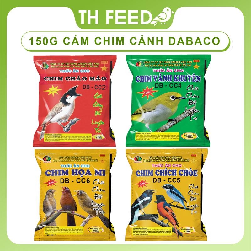   LOẠI NGON  Cám Chim Vành Khuyên Chào Mào giúp chim khỏe mạnh hót nhiều lông mượt ...v.v . Thức ăn cho chim cảnh Dabaco 