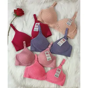 BH IMPORT Bra Fashion Wanita / BH Busa Tipis Tanpa Kawat kancing 3 / TOYAZI BINTIK ORIGINAL
