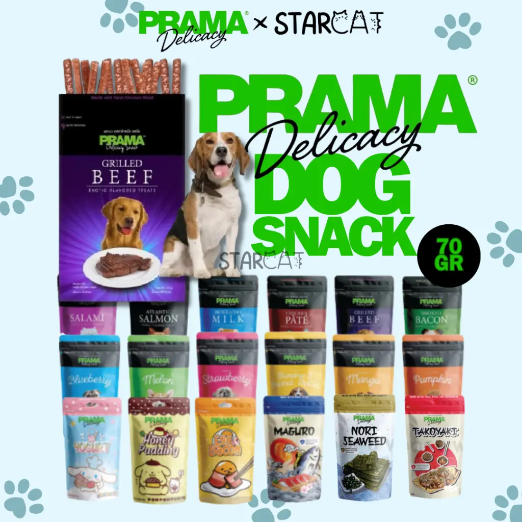SC Prama Dog Snack Anjing Cemilan Anak Puppy Delicacy Treats Fresh Healthy 50 70gr