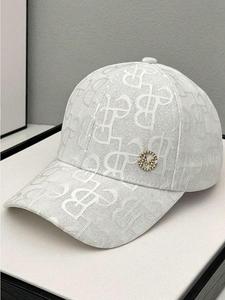Gorra de béisbol decorada con diamantes de imitación para mujer, sombrero casual para deportes al aire libre, accesorios de moda para uso diario