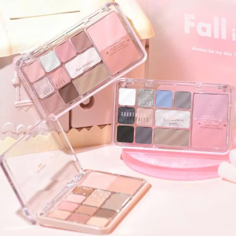 Bảng Mắt 4in1 Má Hồng, Hightlight Bắt Sáng Eyeshadow Nhũ Mắt Trang Điểm Phấn Mắt Nữ Mỹ Phẩm