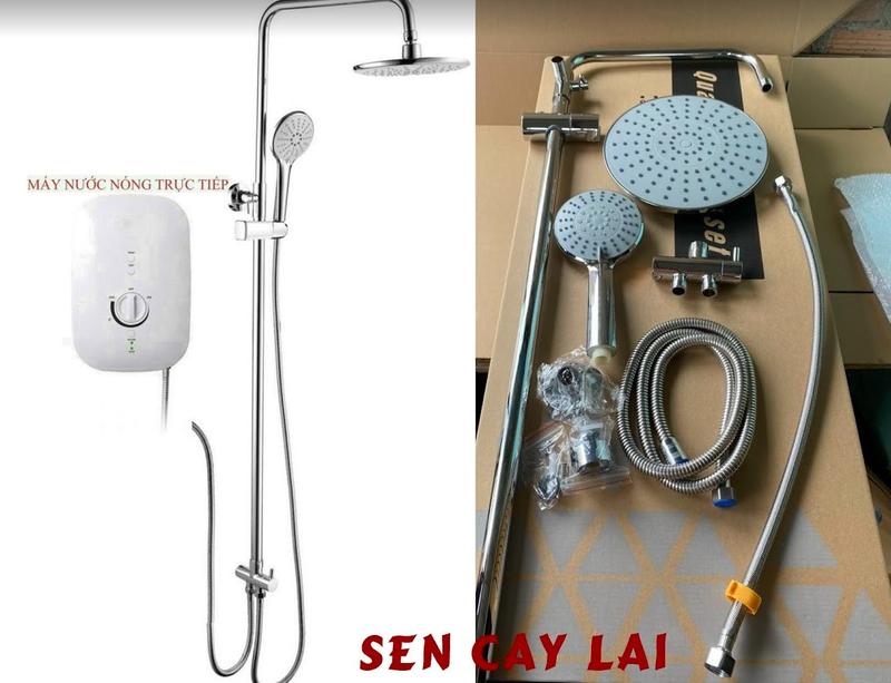 Cây sen tắm dứng dùng cho máy nước nóng trực tiếp