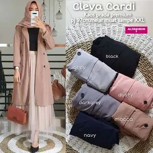 TKG - CLEVA CARDY Cardigan Wanita Muslimah Bahan Waffle by Fashion Solo
