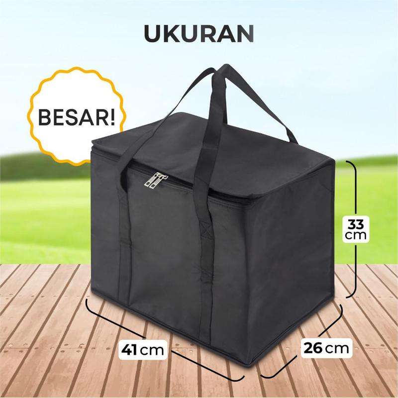 Tas Aluminium Foil Tahan Dingin Panas Tempat Penyimpanan Bekal Makanan Kue Anti Air Hot and Cool Thermal Cooler Bag Kecil Besar Jumbo 7