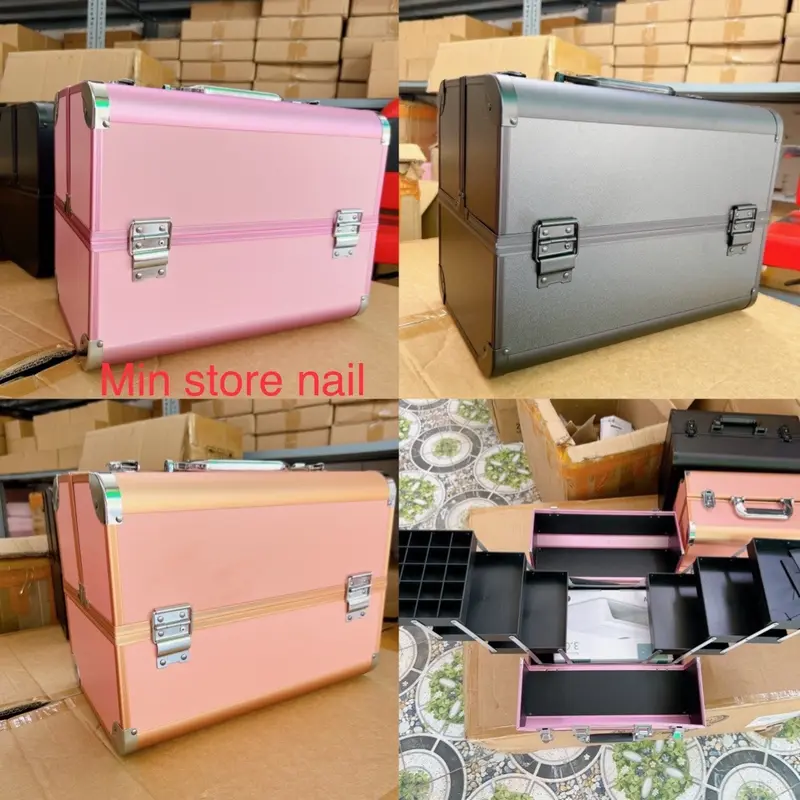 Cốp nhôm 3 tầng size to kích thước (DxRxC) 37x23x28, size 2 tầng 32x21x26cm 2