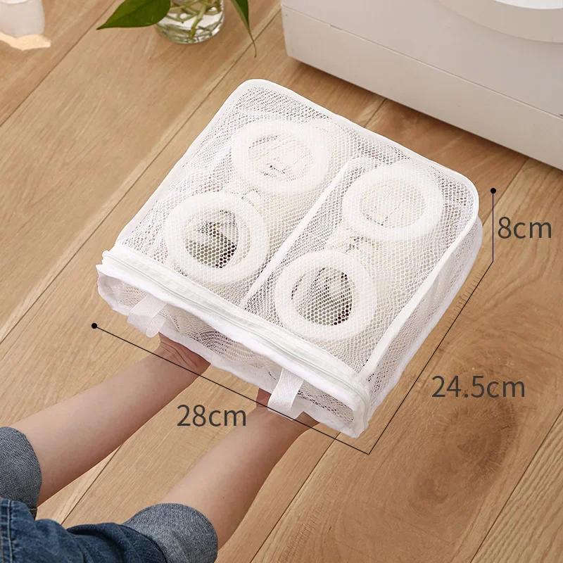 Product Introduction of 1pc Durable shoe washing bag, large sports shoe washing bag, shoe washing machine bag, mesh laundry bag, shoe tennis shoe bag Accessory 11