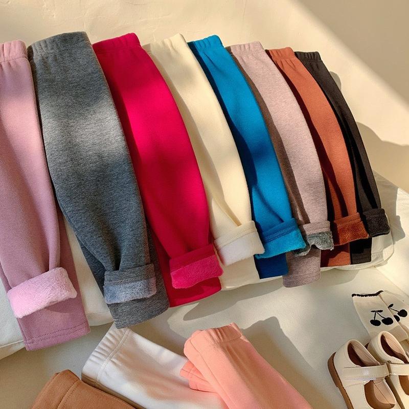 Quần legging lót lông cho bé gái Quần dài lót lông cho bé từ 11kg đến 23kg hàng QC