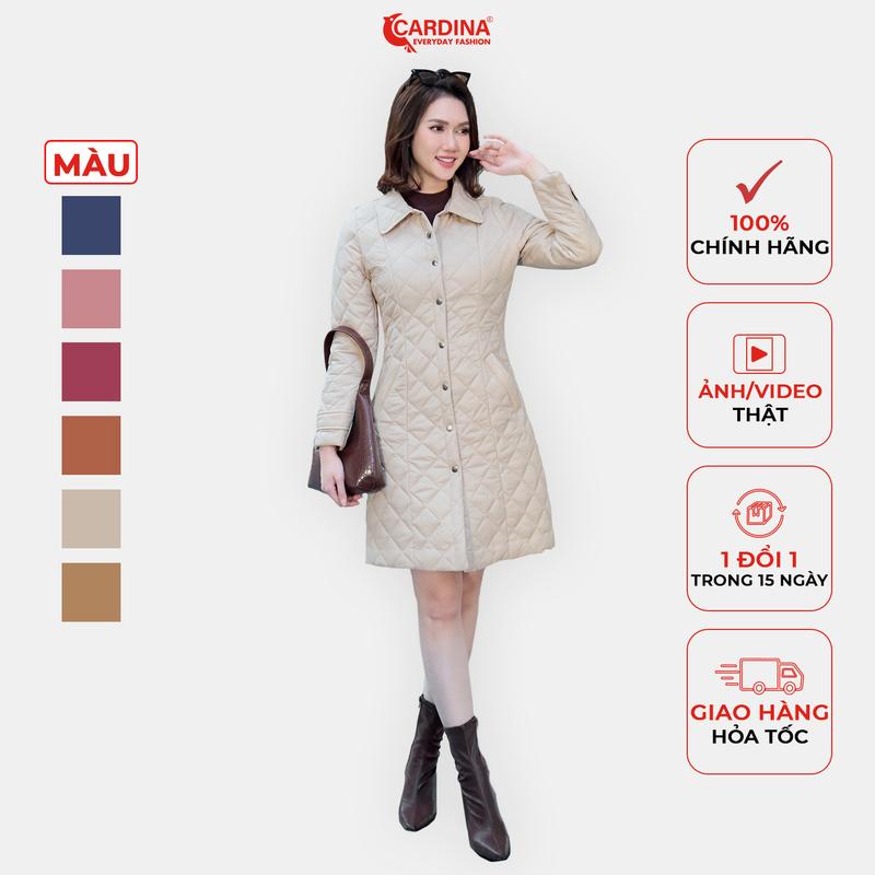 Áo khoác phao nữ CARDINA chần bông thiết kế tươi trẻ tinh tế phù hợp với mọi vóc dáng 3PDF03 Jacket Women Top