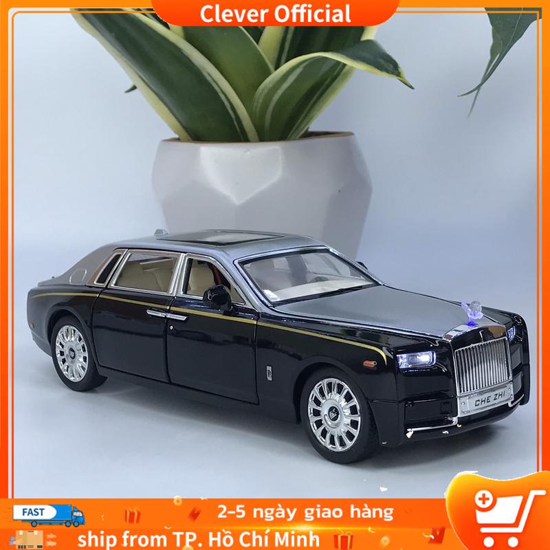 FREESHIP Mô Hình Xe Ô Tô Rolls Royce Phantom VIII Tỷ Lệ 1:24 Bằng Nhựa ABS Toy Đồ Chơi, Có Âm Thanh Và Ánh Sáng, Đồ Trang Trí Sưu Tập, Quà Tặng, Xe Sang Trọng, Xe Mô Phỏng.