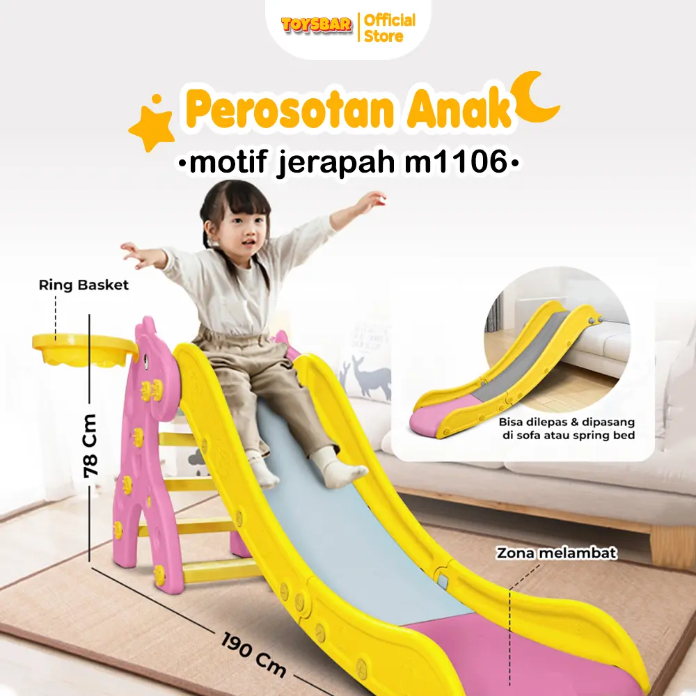 TOYSBAR Perosotan Anak Molion Perosotan Seluncur Mainan Anak M1106 Plastik