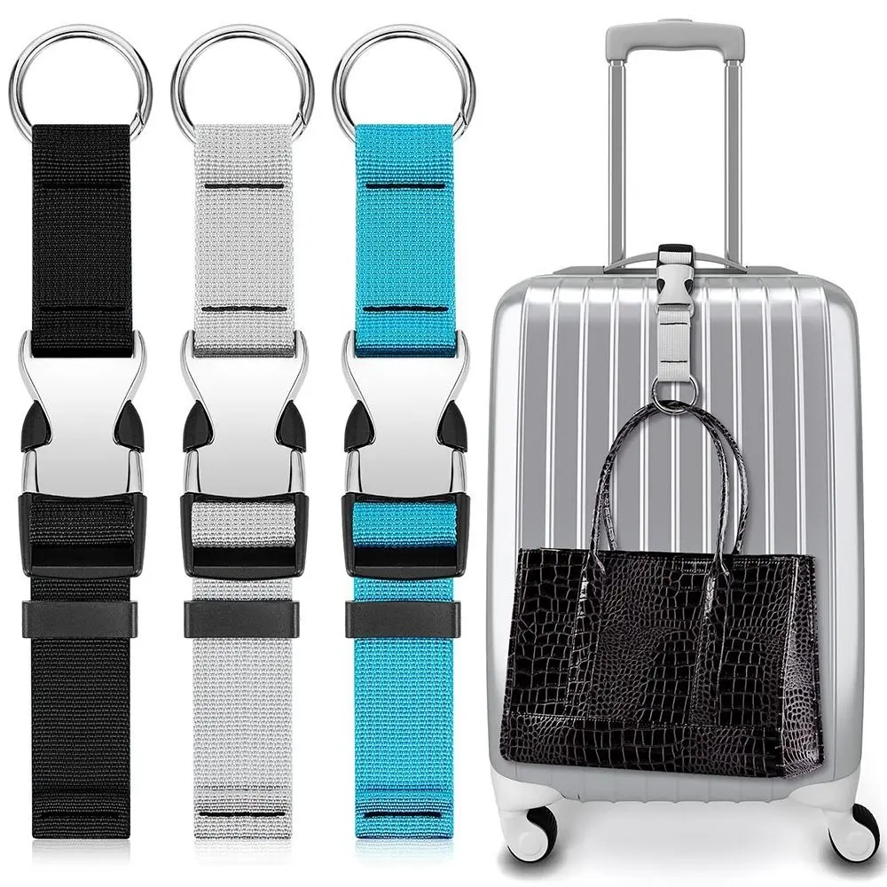 New Hanging Luggage Straps Adjustable Nylon Luggage Hanging Buckle Straps Suitcase Bag Straps Outdoor