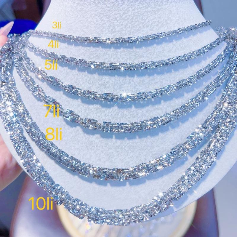 Dây chuyền xoắn vuông đủ cỡ cao cấp (3ly -10ly)xikim Trang Sức