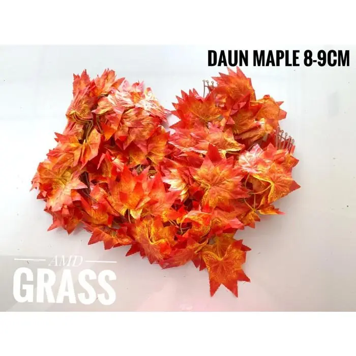 Daun Rambat Maple Orange - Hijau 1