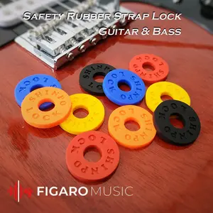 Gitar Strap Safety Lock Rubber - Strap Lock Guitar Bass