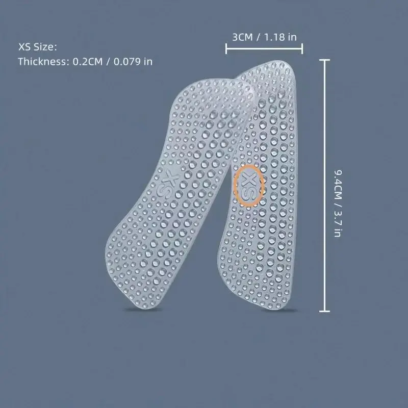 Silicone Heel Protector, 4 Counts/set Anti-slip Heel Sticker, Transparent Heel Protective Film, Foot Care Tool for Women & Men 1