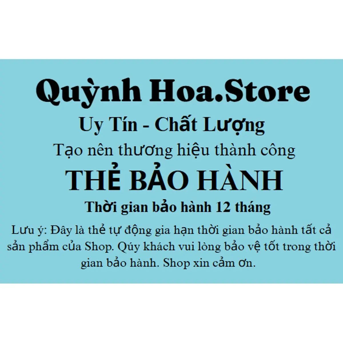 Thẻ bảo hành điện tử đổi trả[BẢO HÀNH 12 THÁNG]