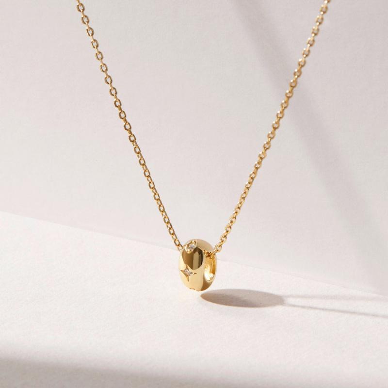Product Introduction of European and American Niche Ins Element Necklace Small Circle Ring Pendant  Clavicle Chain Women's Fashion 9