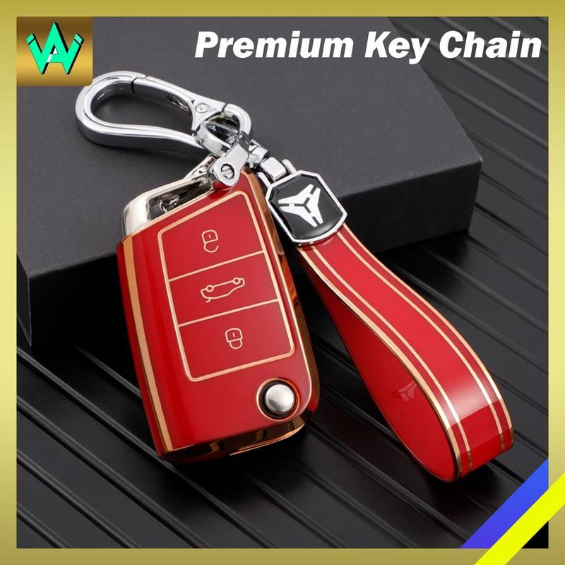 Product Introduction of Volkswagen VW Golf 7 Tiguan 2014-2018 Key Cover Sarung Kunci Kereta Keyless Car Key Case Chrome Accessories Automotive Interior 26