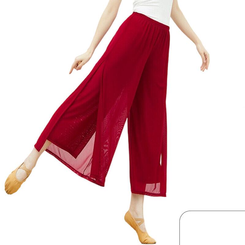 Quần Ống Rộng Sợi Dân Tộc, Thích Hợp Cho Mùa Xuân Và Mùa Hè, Quần Tập Nhảy Cổ Điển 6