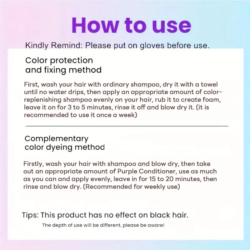 Keratin Purple Shampoo & Conditioner Set, 2 Counts/set Deep Moisturizing and Long-lasting Color Fixing Shampoo & Conditioner, Suitable for Travel and Daily Use, Haircare 2