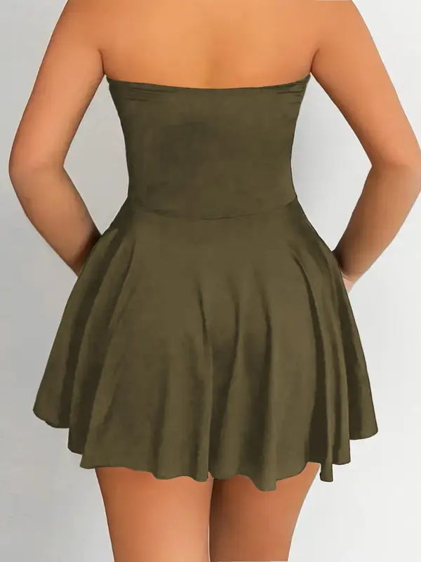 Women's Plain Tube Dress, Fashion Casual Sleeveless Dress for Daily Outdoor Wear, Ladies Dress for Summer, Womenswear, Bodycon Dresses 8